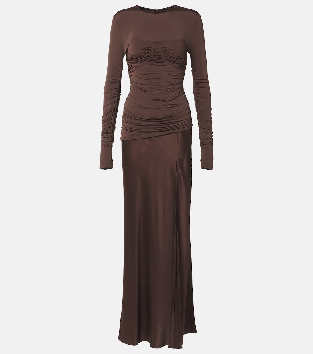 Maxikleid Alessia aus Jersey und Satin | SIR