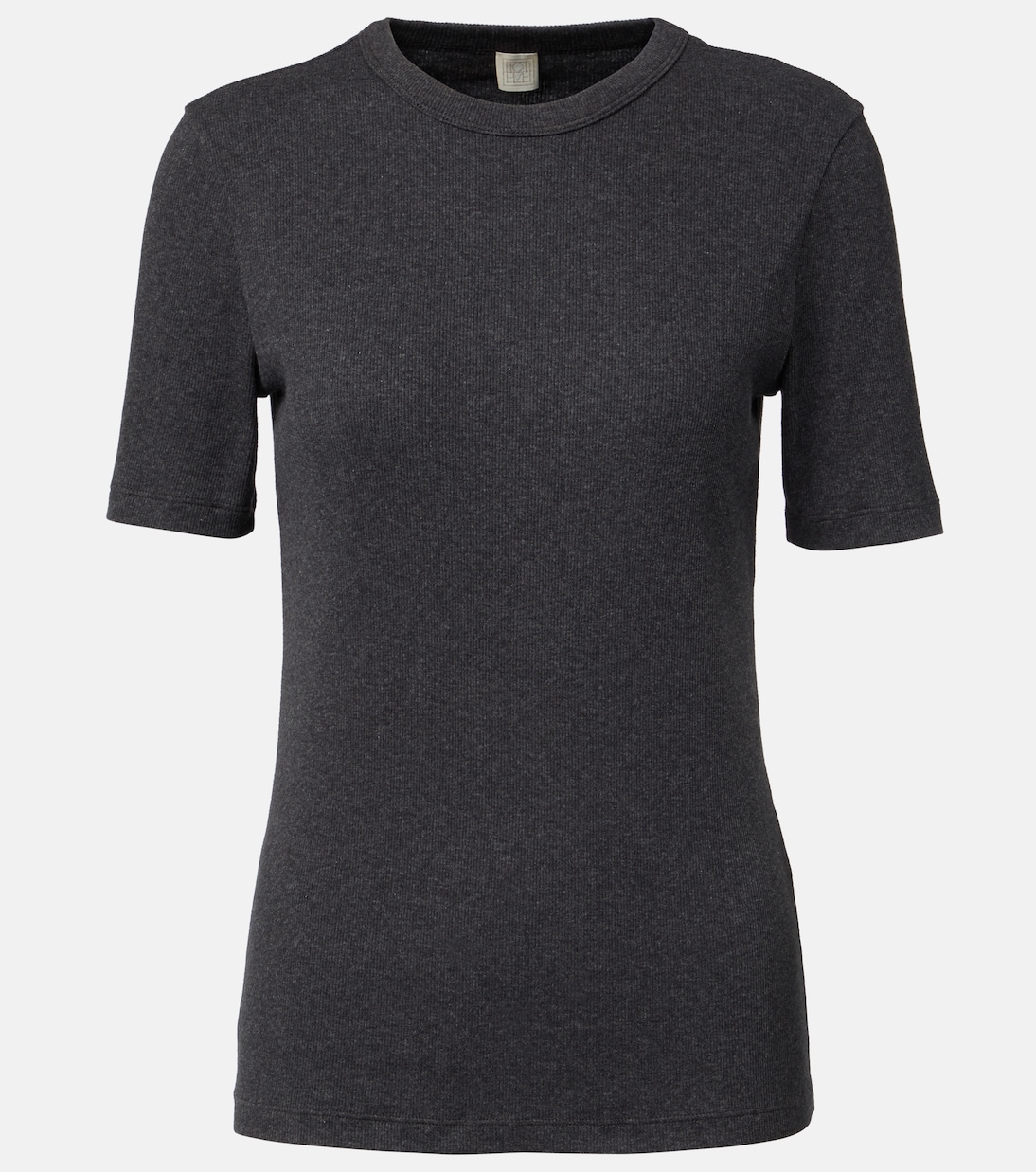 Ribbed-knit cotton-blend jersey top | Toteme