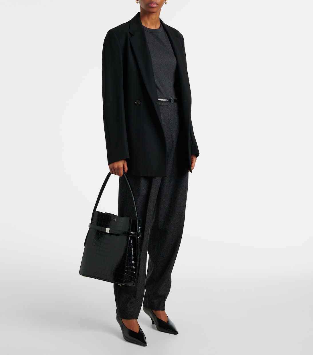 Ribbed-knit cotton-blend jersey top | Toteme