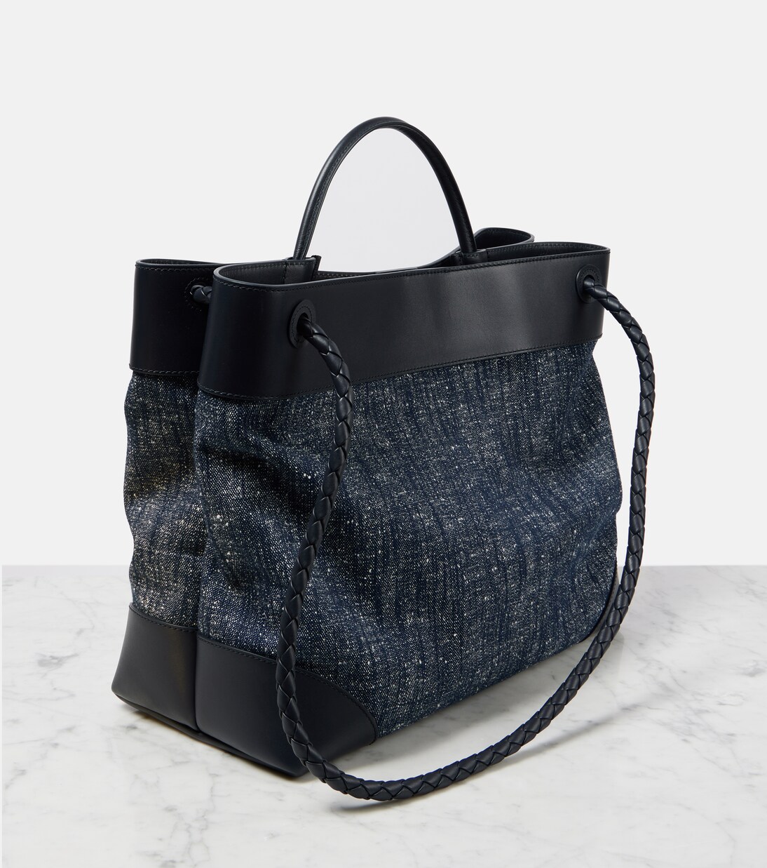 Andiamo Large denim tote bag | Bottega Veneta