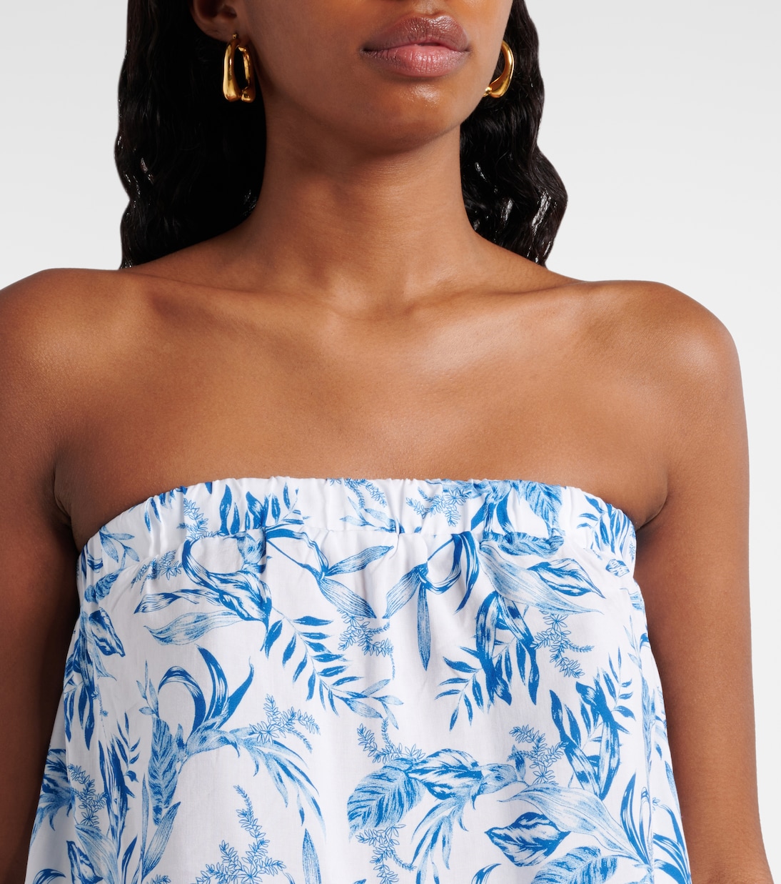 Mono Naomi de algodón sin tirantes | Melissa Odabash