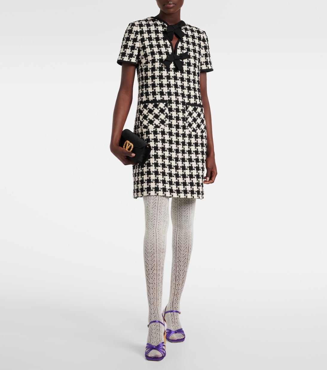 Logo wool-blend tights | Valentino