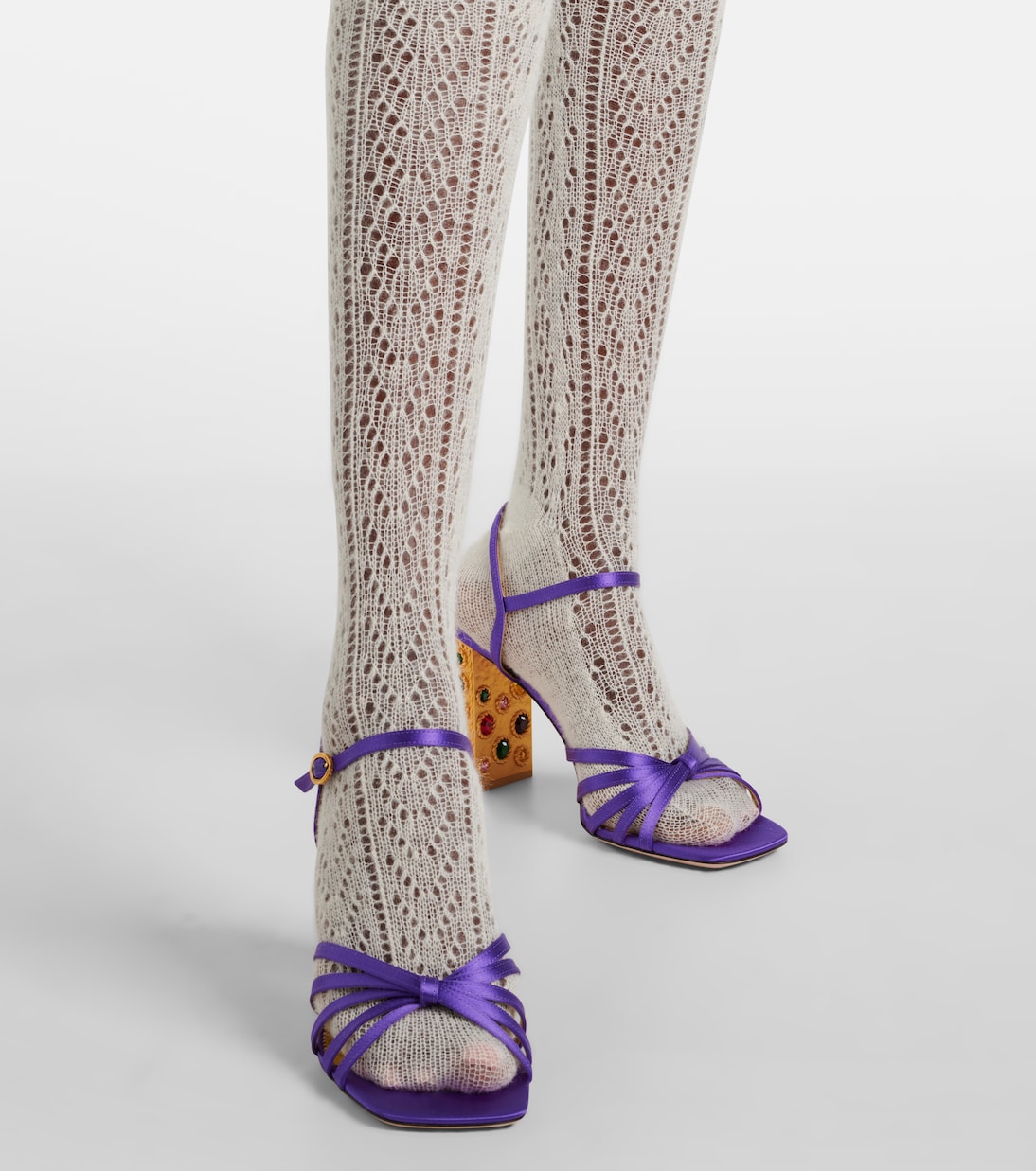 Logo wool-blend tights | Valentino