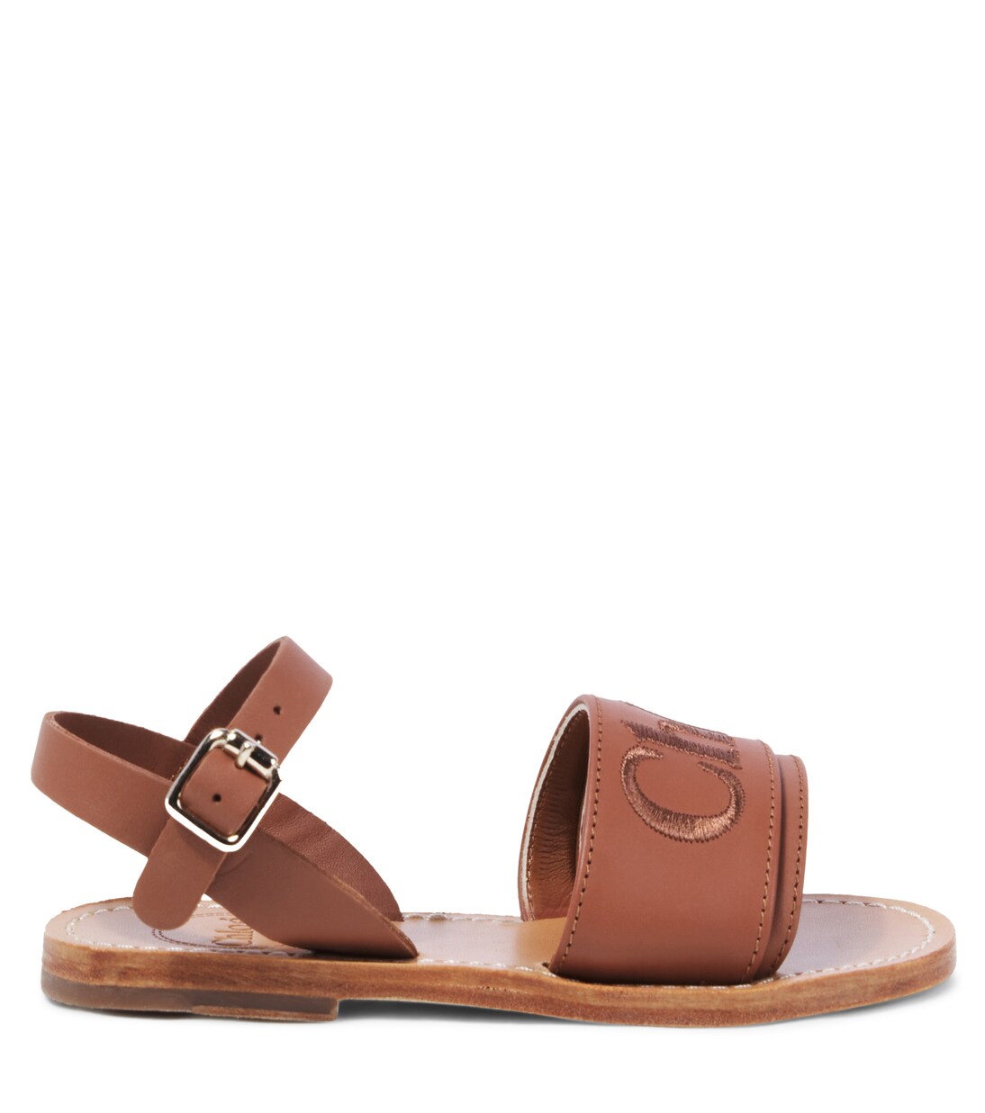 Bestickte Sandalen aus Leder | Chloé Kids