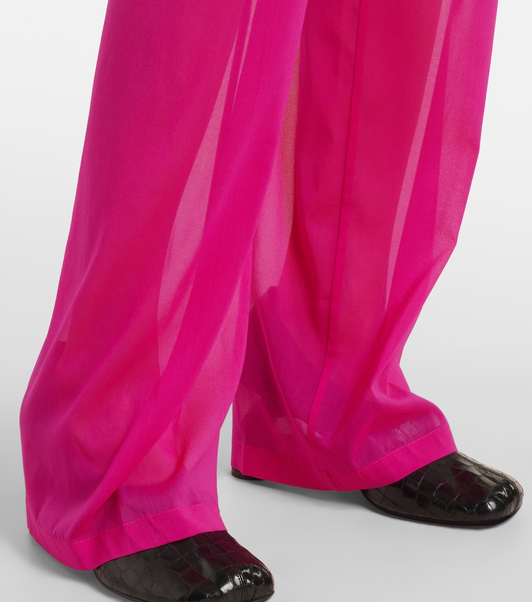 Weite High-Rise-Hose aus einem Seidengemisch | Dries Van Noten