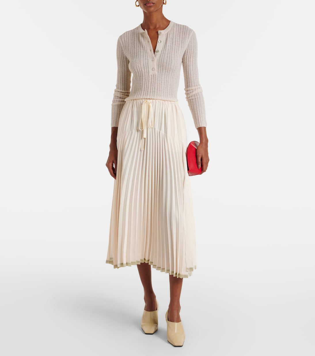 Henley-Top aus Kaschmir und Seide | Vince