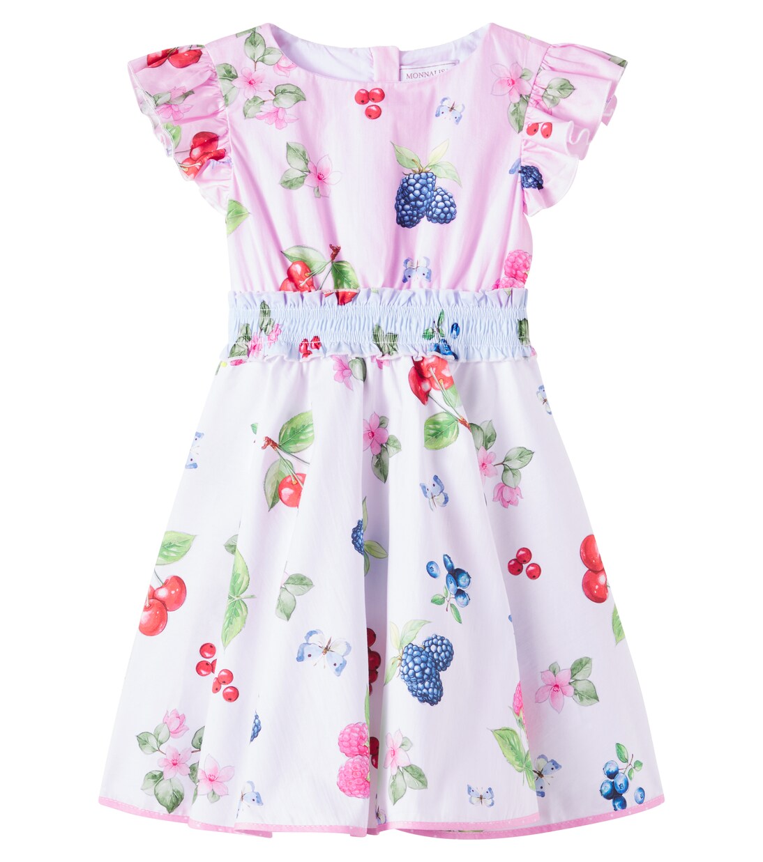 Floral cotton poplin dress | Monnalisa