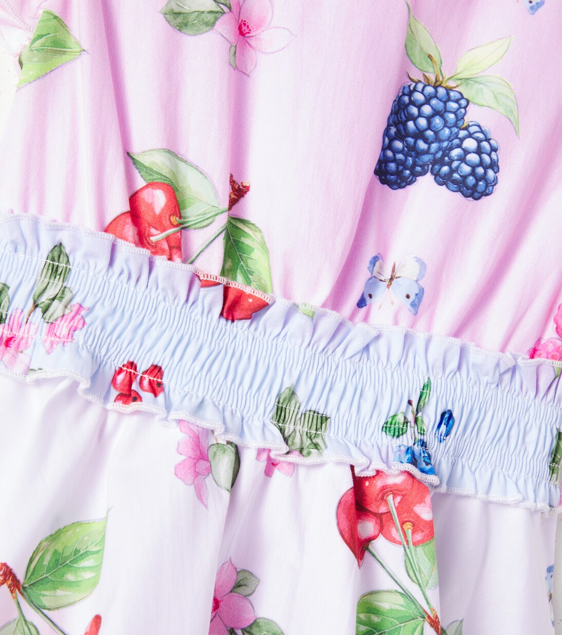 Floral cotton poplin dress | Monnalisa