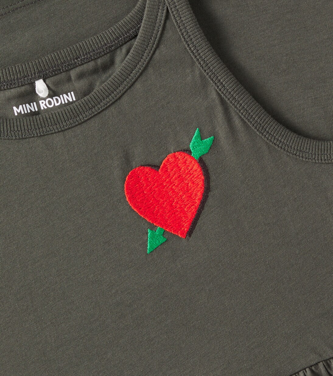 Arrowed Heart cotton jersey dress | Mini Rodini