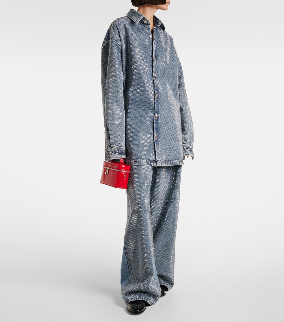 Hotfix embellished denim shirt | Stella McCartney