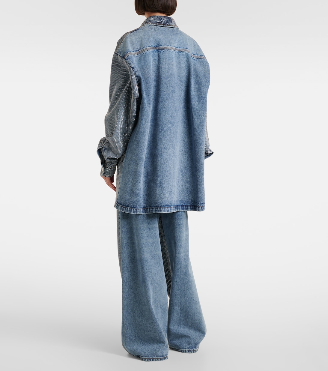 Hotfix embellished denim shirt | Stella McCartney