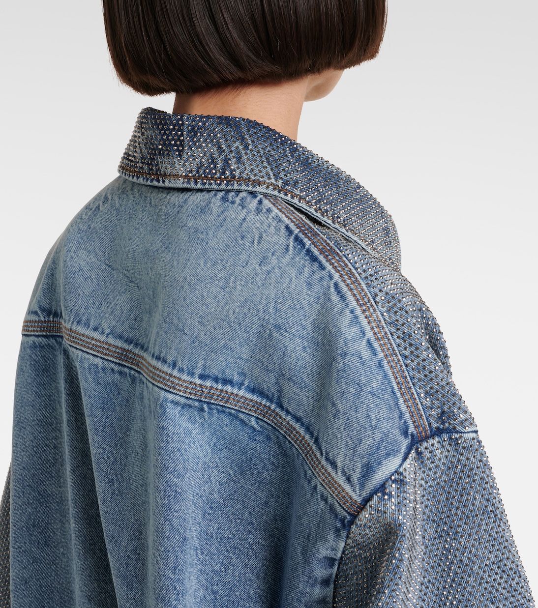 Hotfix embellished denim shirt | Stella McCartney