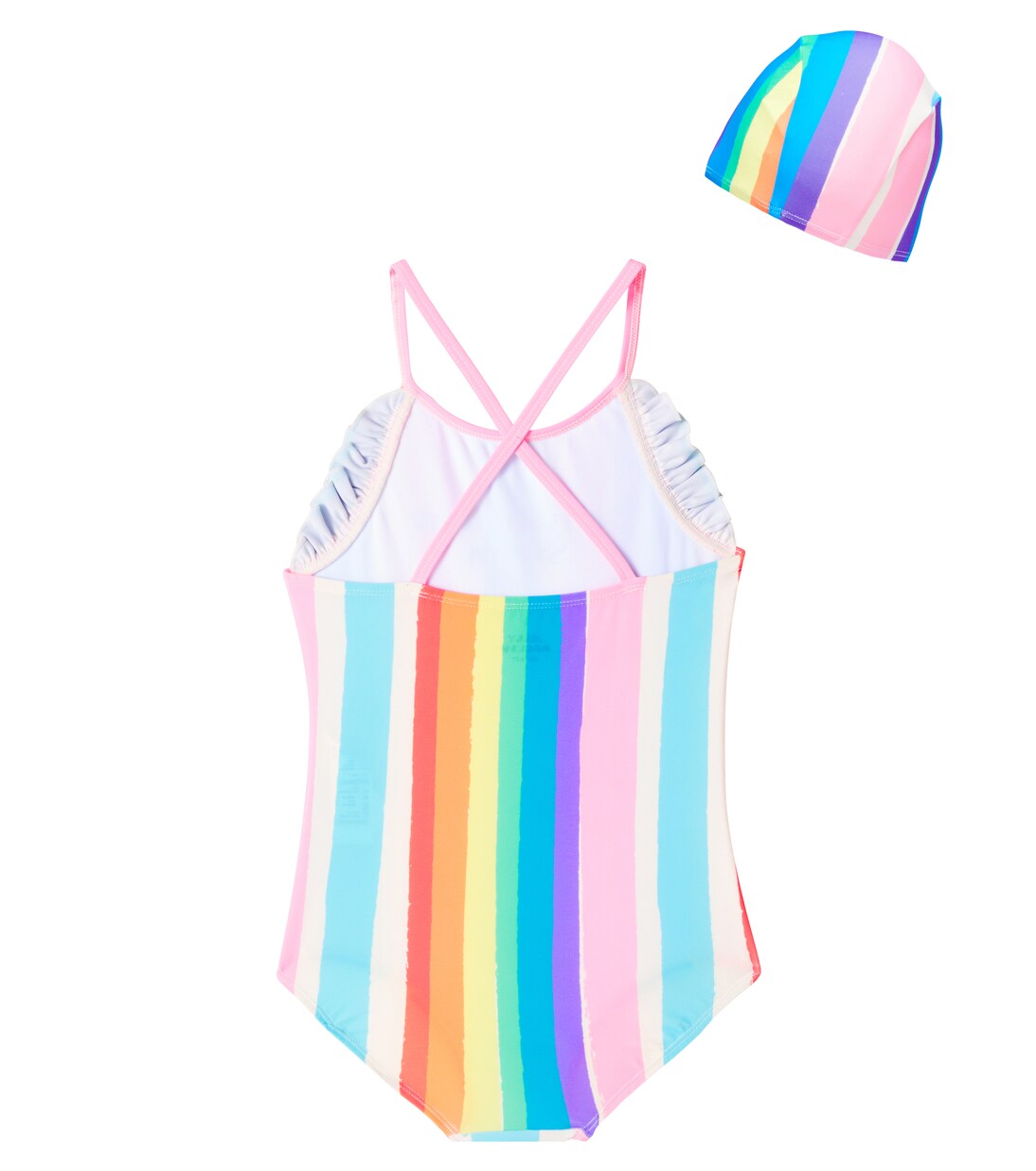 Rainbow swimsuit and cap set | Jellymallow