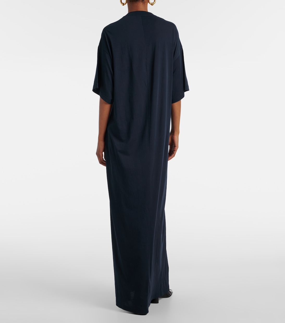 Robe longue Cocoon en coton | Balenciaga