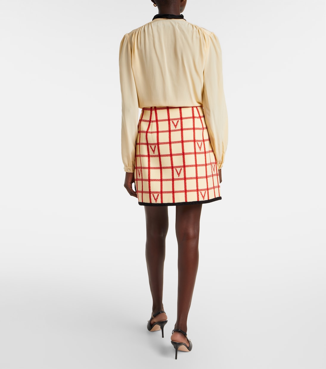 Minirock VLogo aus Wolle und Baumwolle | Valentino