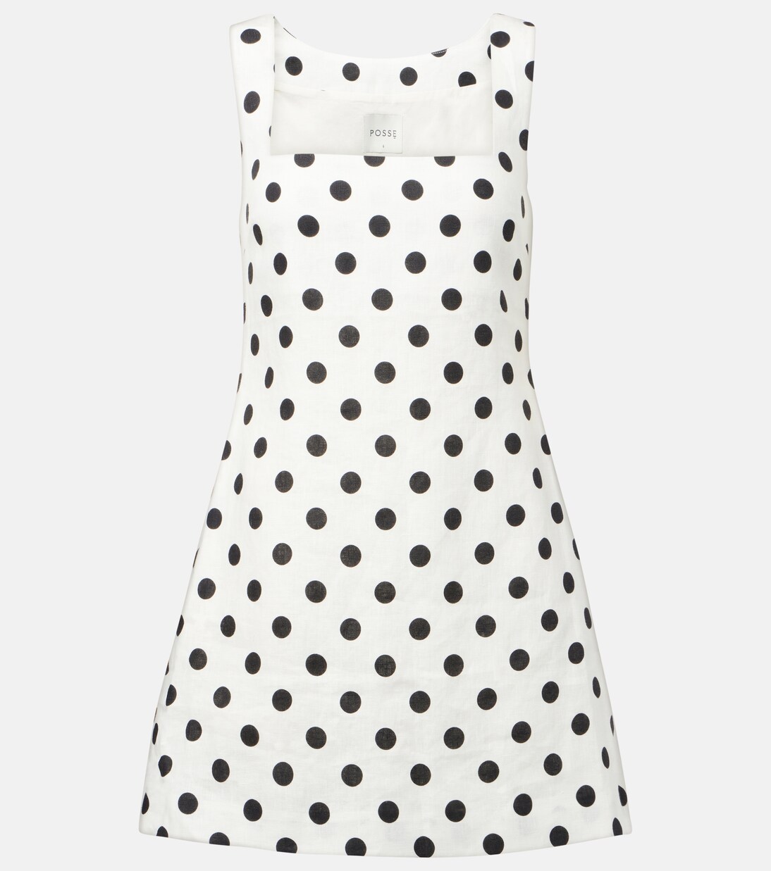 Robe Alice en lin à pois | Posse
