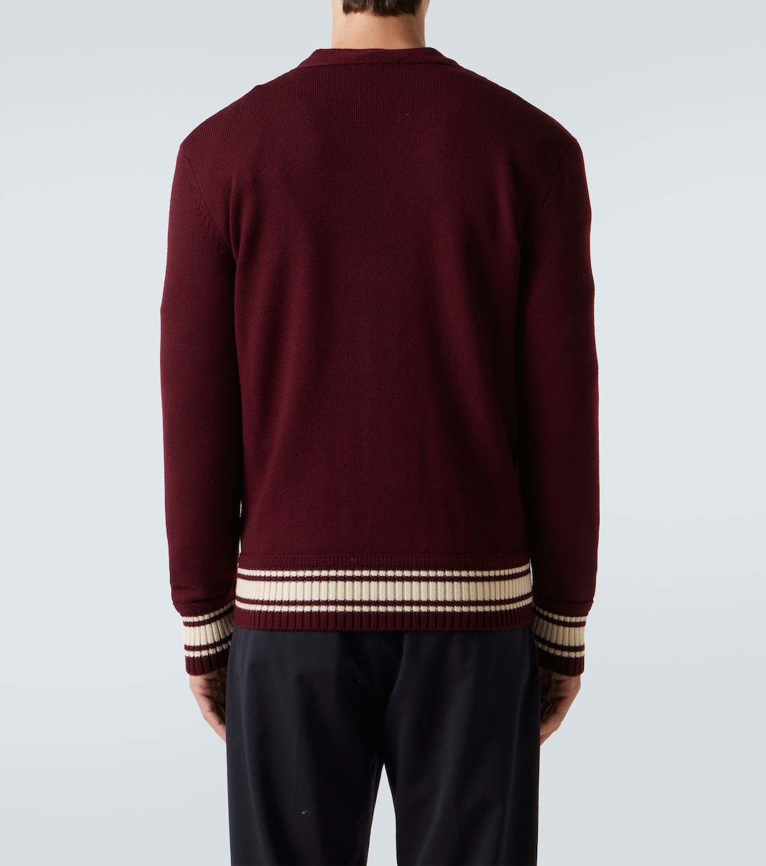 Patch-appliqué wool cardigan | Moncler