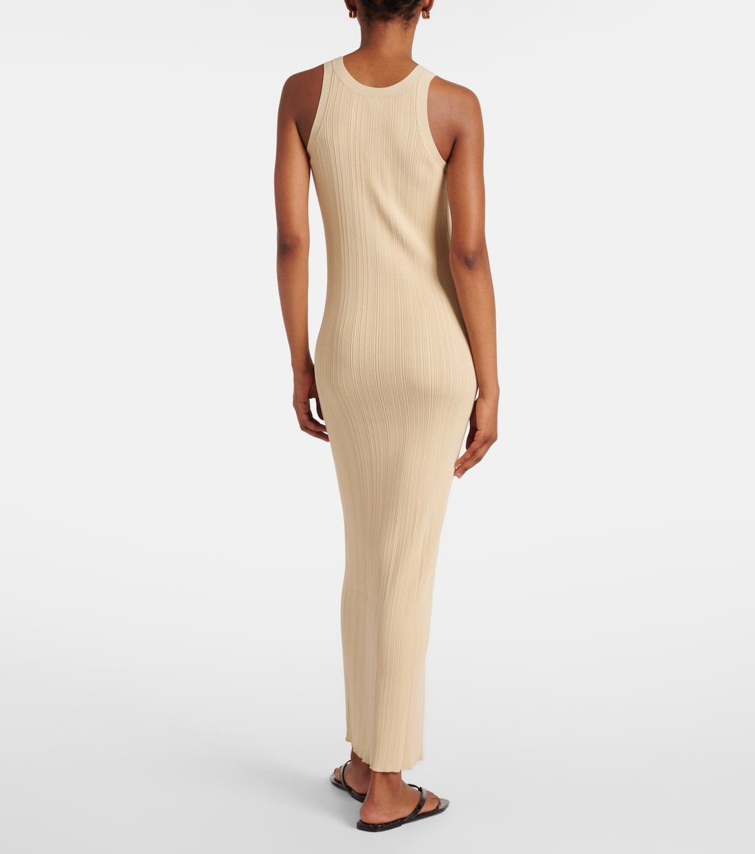 Abito lungo in maglia a coste | Toteme
