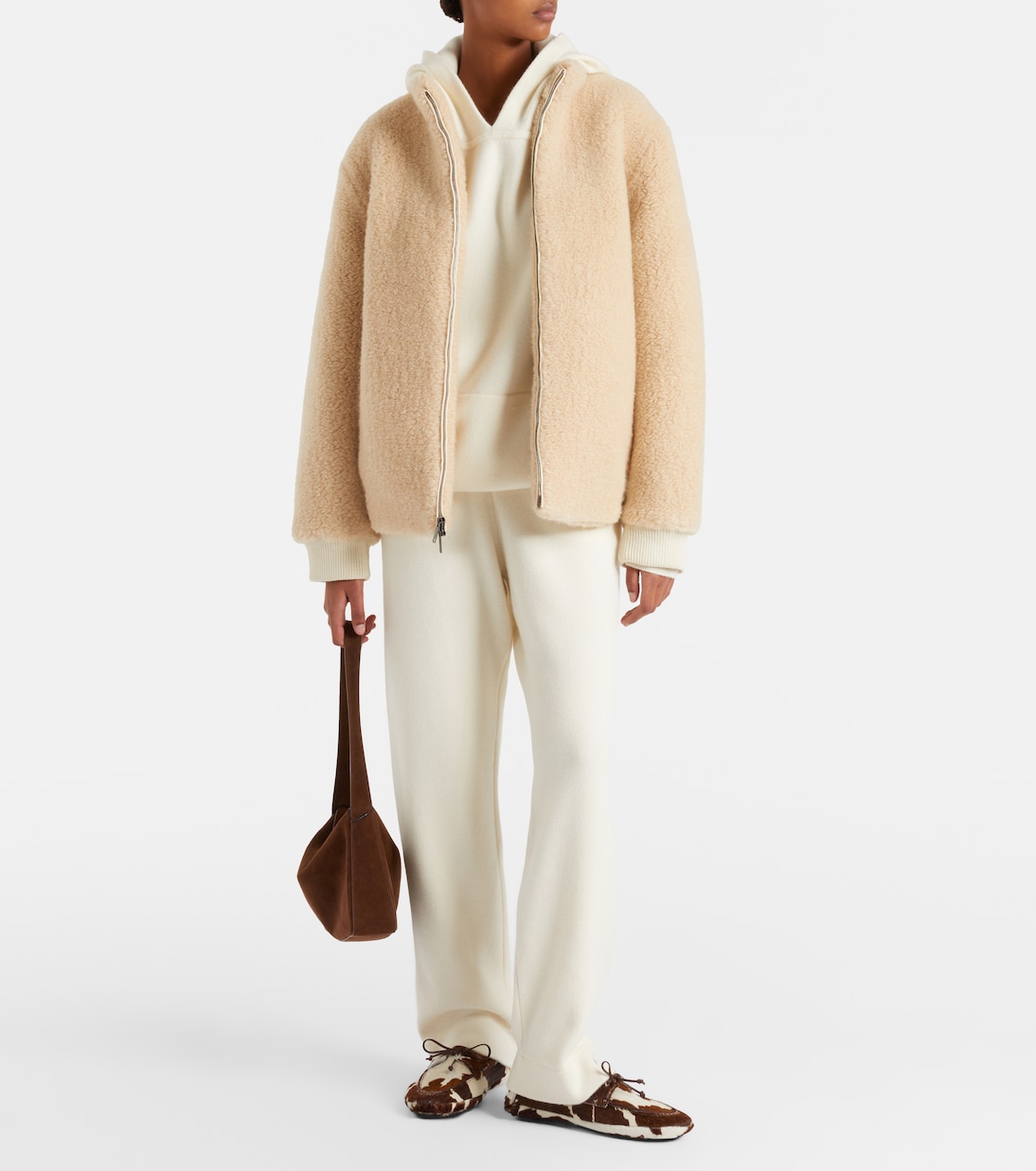 Embellished cashmere wide-leg pants | God's True Cashmere