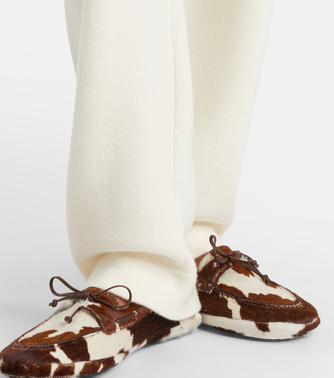 Embellished cashmere wide-leg pants | God's True Cashmere