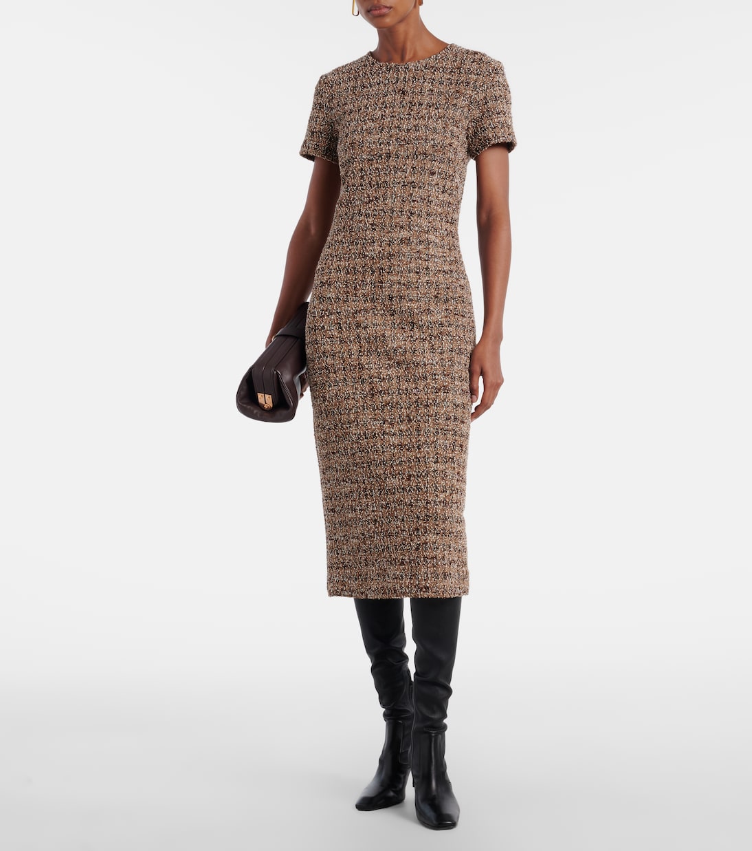 Giugno cotton and wool-blend midi dress | Max Mara