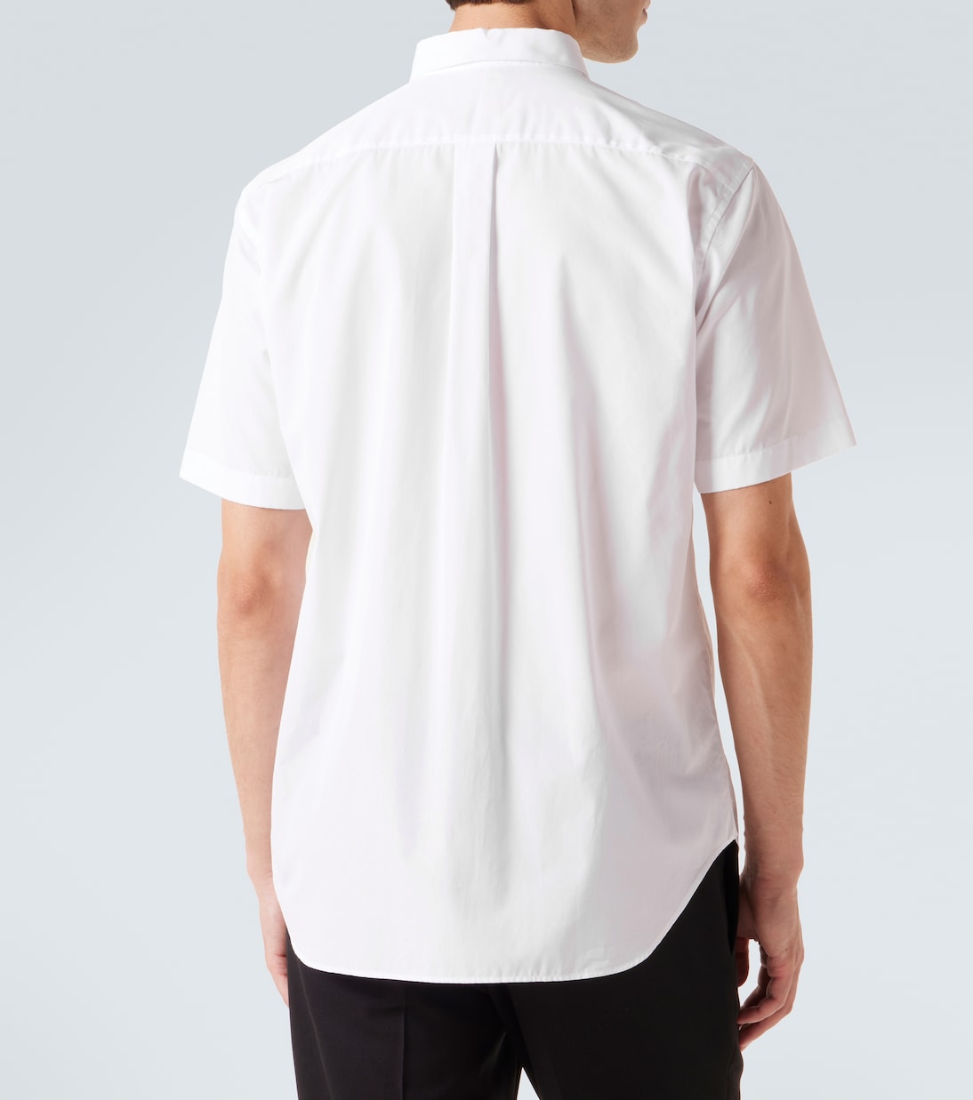 Logo cotton poplin bowling shirt | Prada