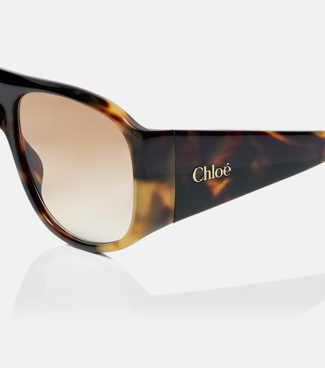 Lunettes de soleil oversize à logo | Chloé