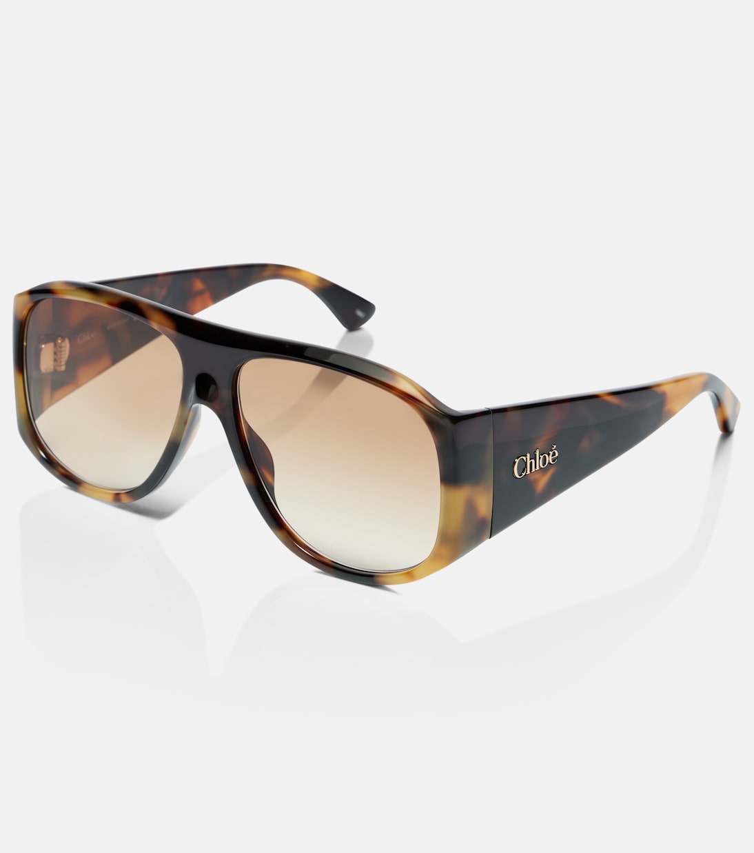 Lunettes de soleil oversize à logo | Chloé