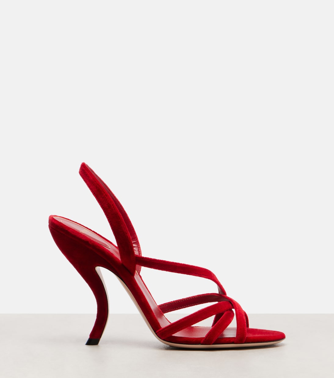 Sandales Fetishique 105 en velours | Valentino Garavani