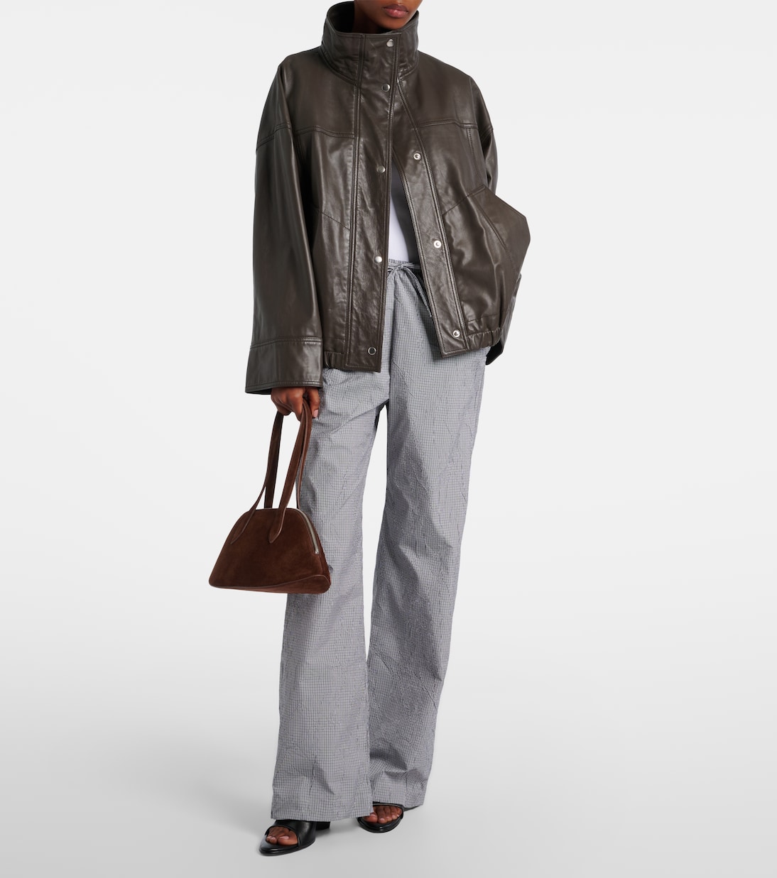 Cosmo suede bowling bag | Aesther Ekme