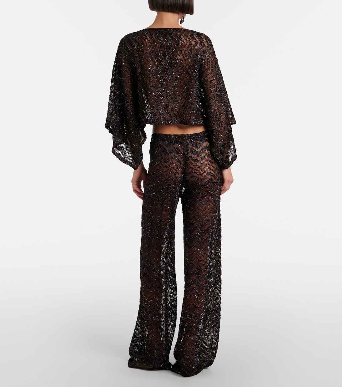 Open-knit wide-leg pants | Missoni