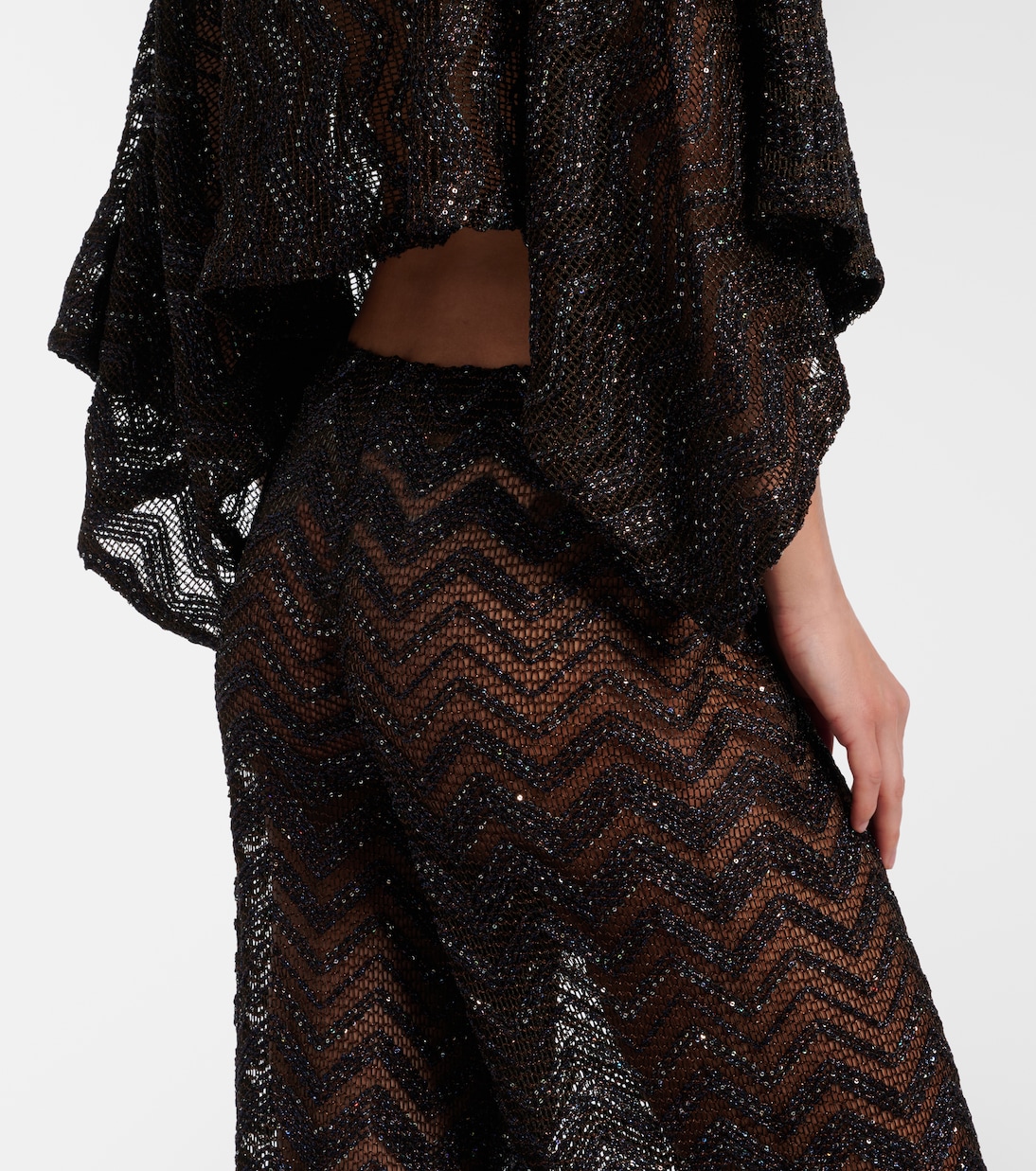 Open-knit wide-leg pants | Missoni