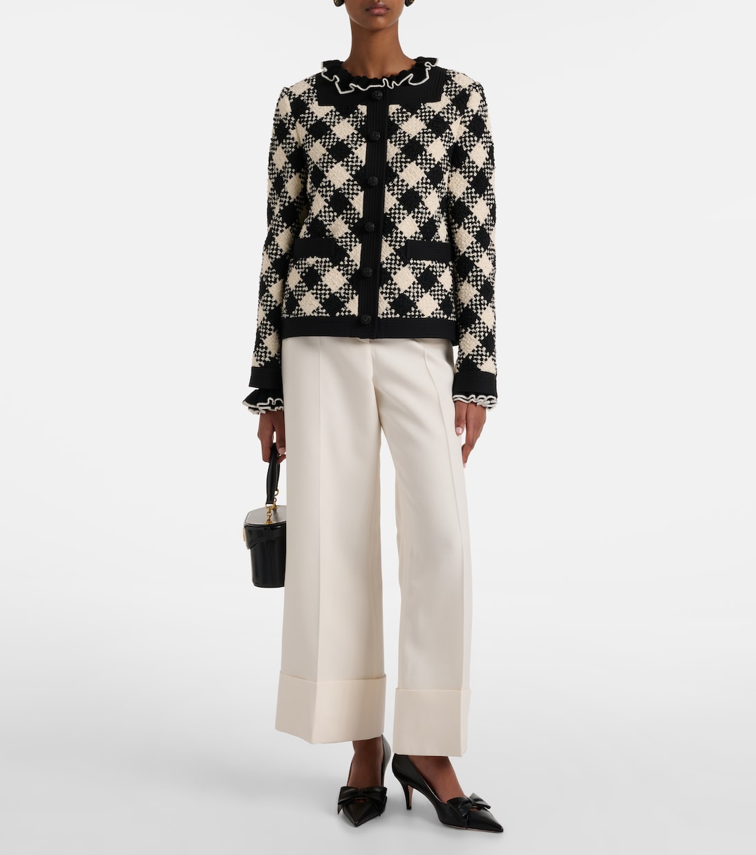 Crepe Couture wide-leg pants | Valentino