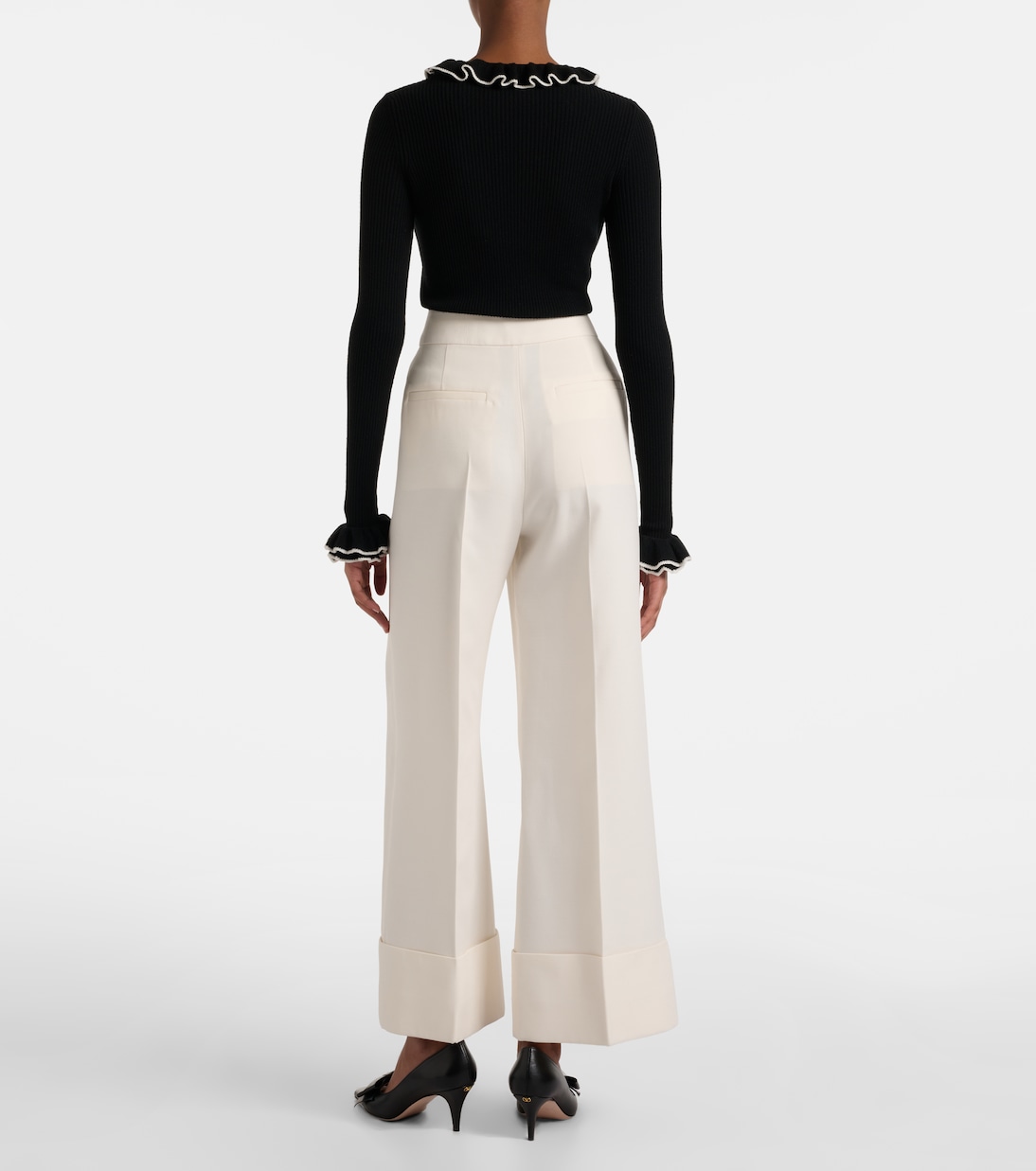 Crepe Couture wide-leg pants | Valentino