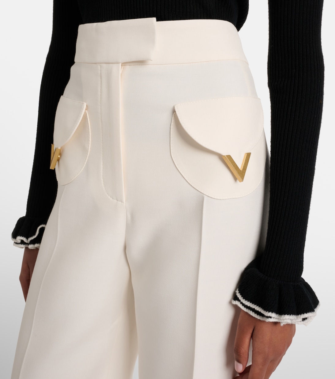 Crepe Couture wide-leg pants | Valentino