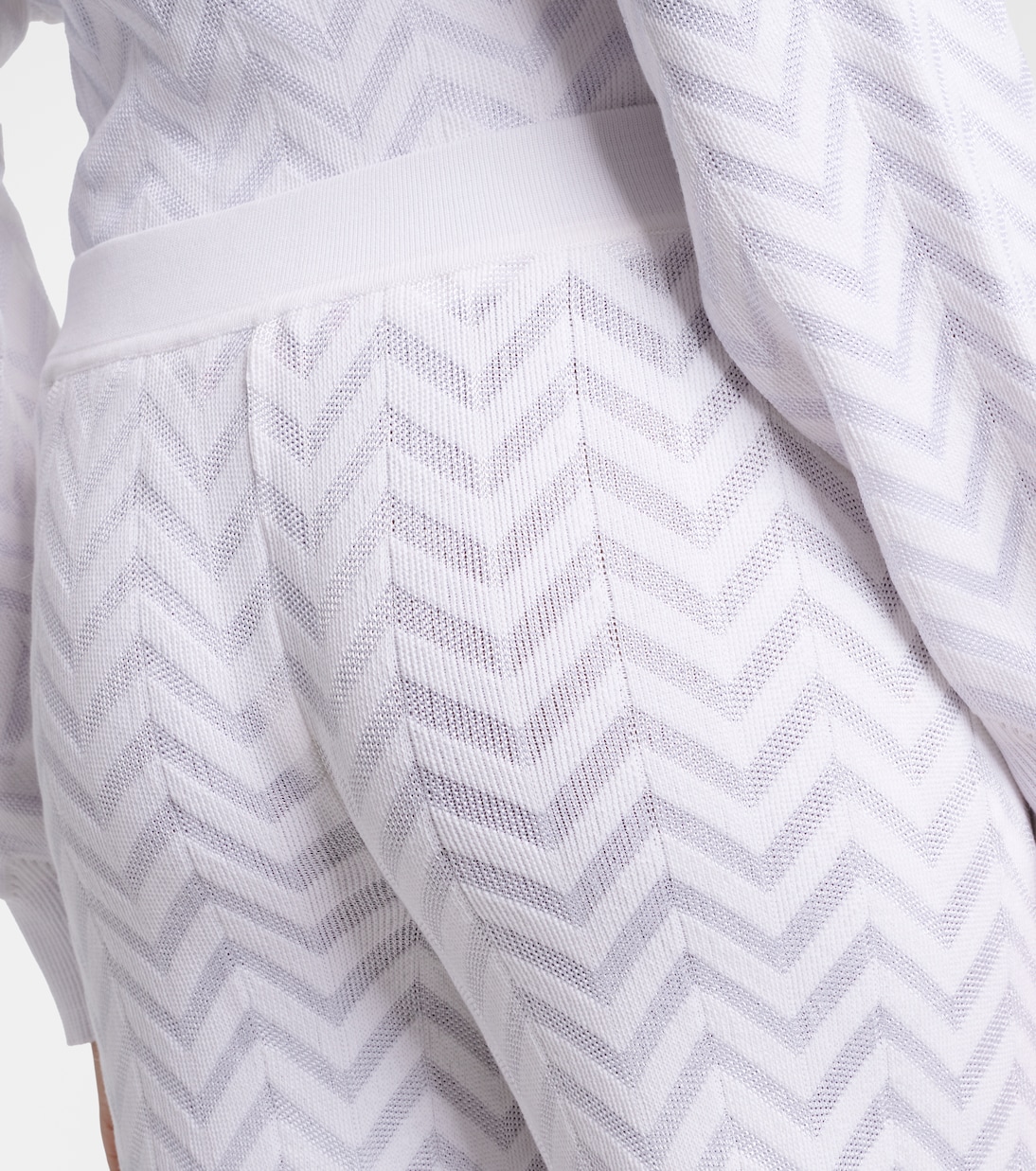 Chevron cotton-blend wide-leg pants | Missoni