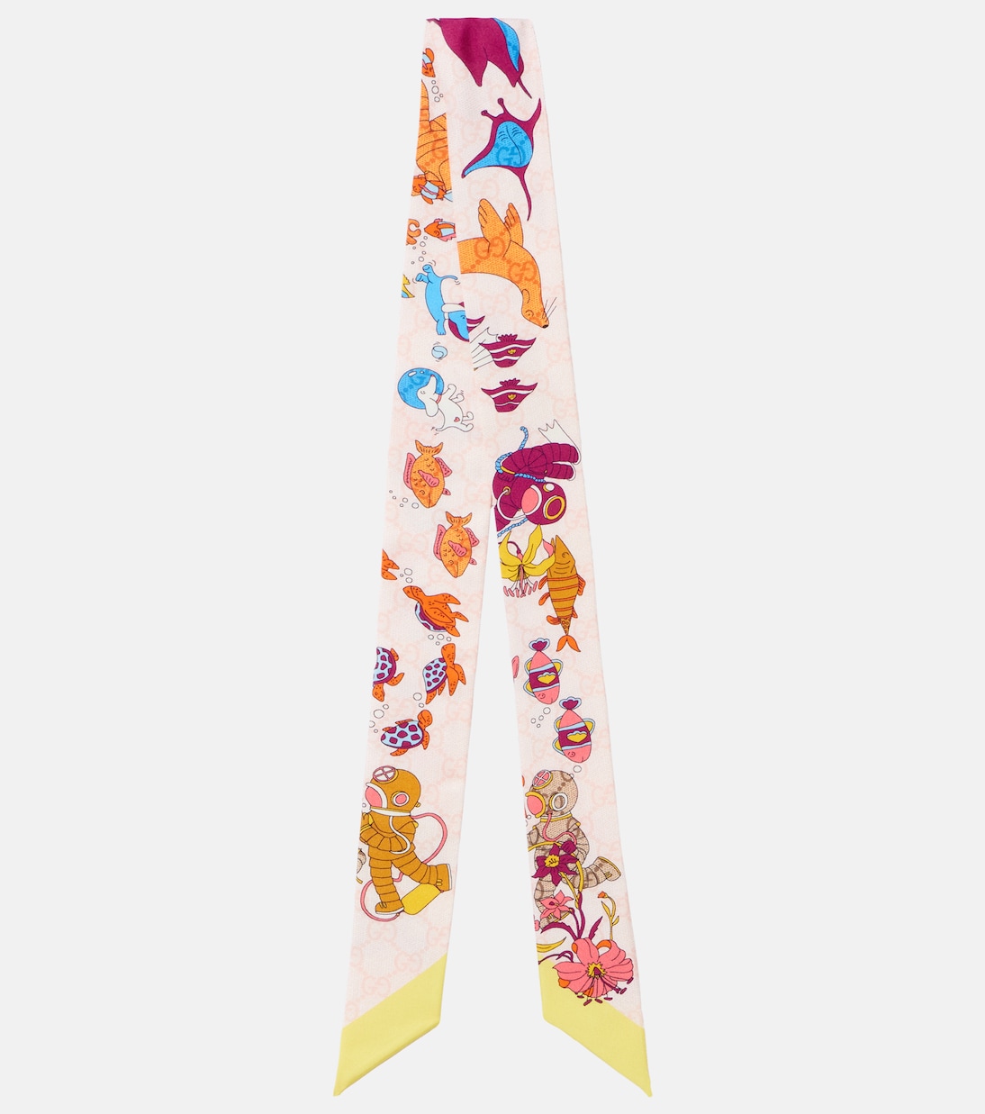 Bedrucktes Tuch aus Seiden-Twill | Gucci