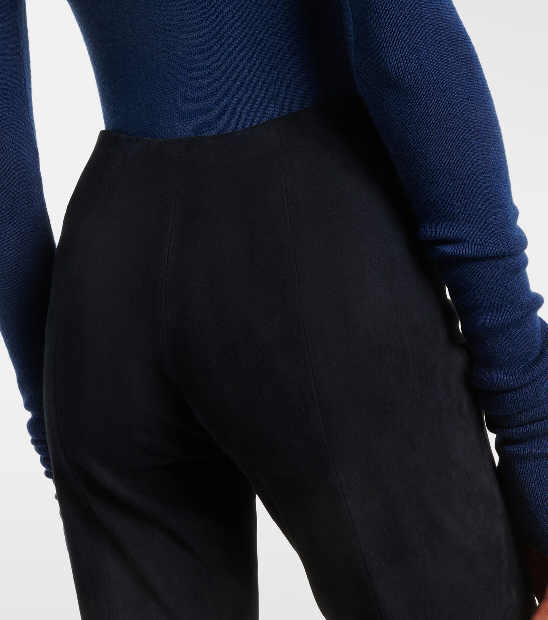 Schlaghose Gege aus Veloursleder | Stouls