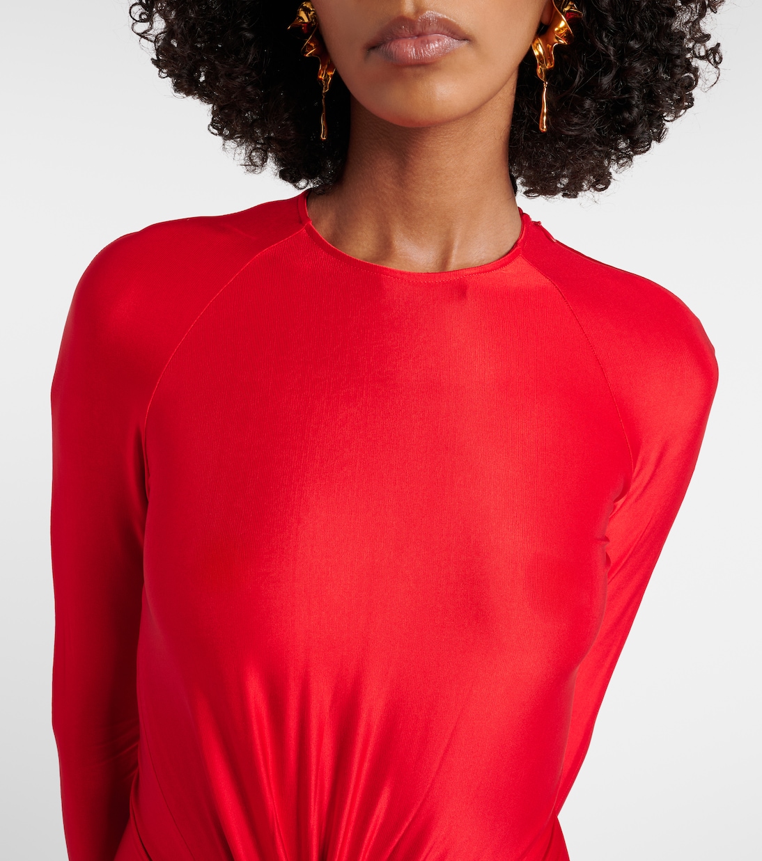 Gathered jersey maxi dress | Victoria Beckham