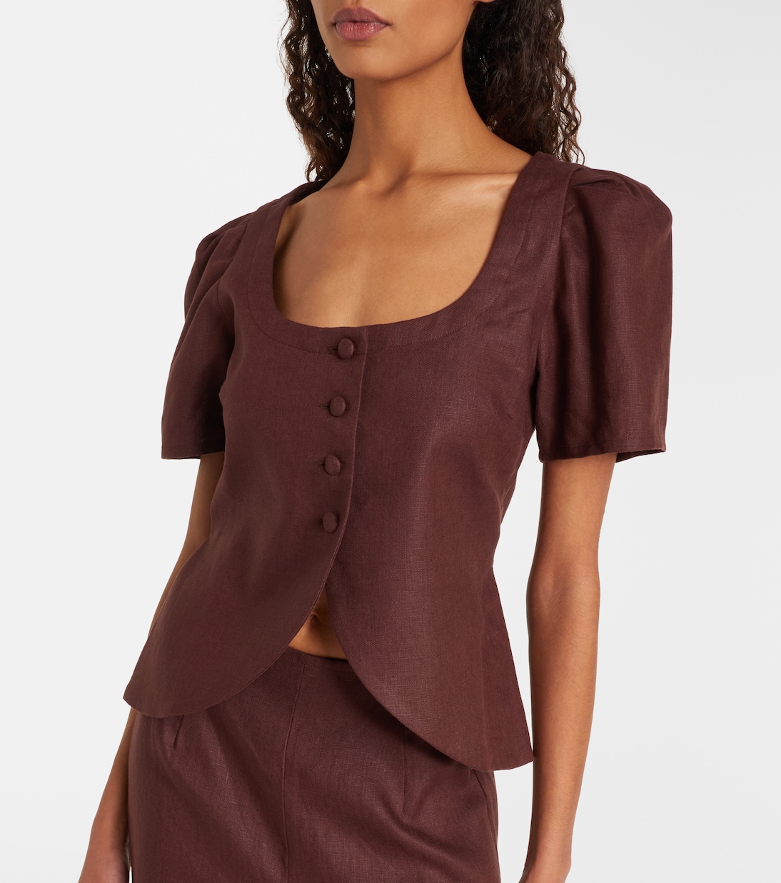 Emma linen top | Faithfull