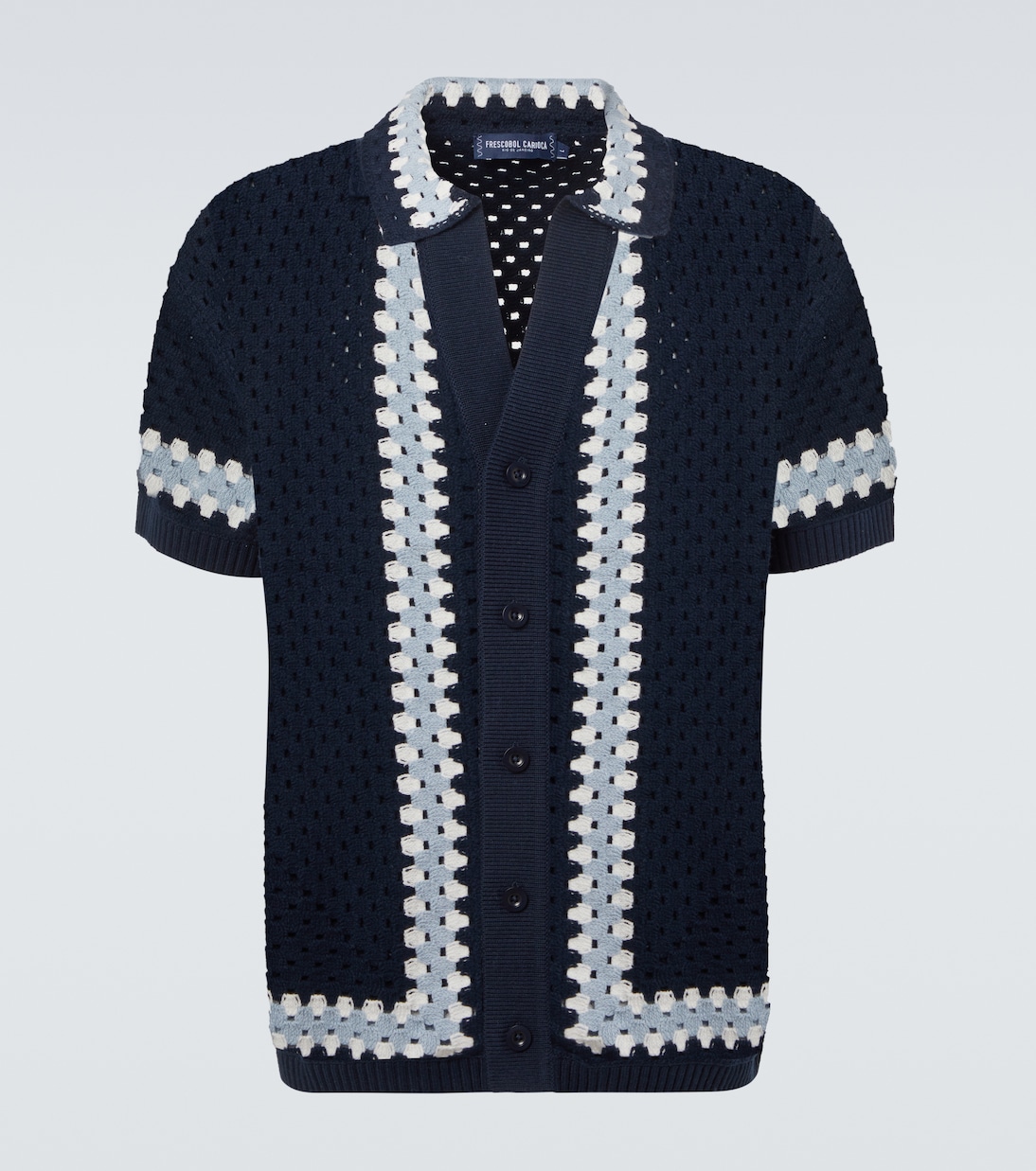 Pinto crochet cotton bowling shirt | Frescobol Carioca