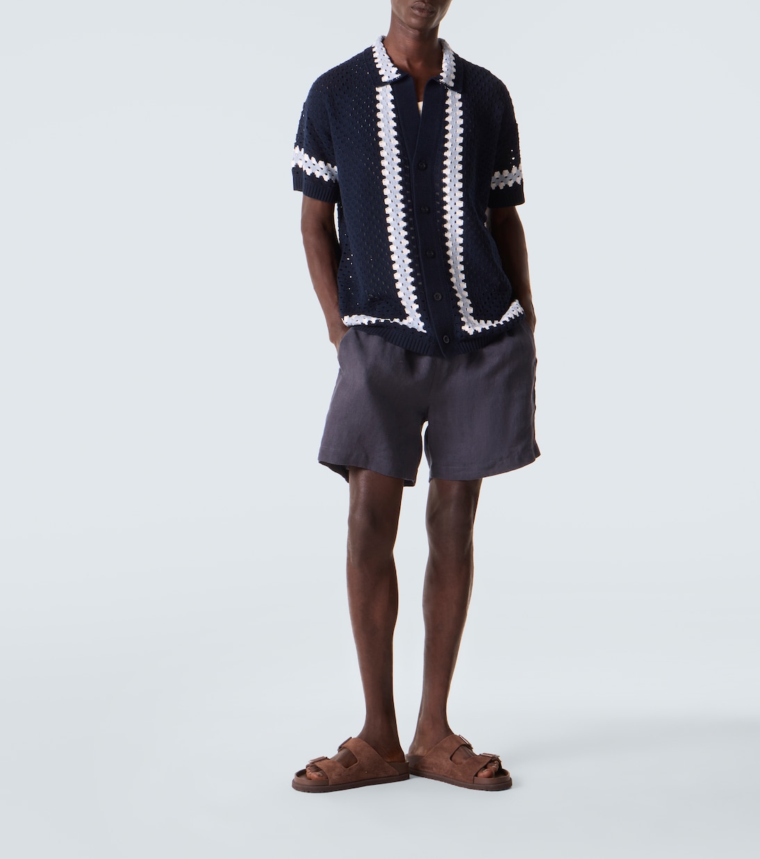 Pinto crochet cotton bowling shirt | Frescobol Carioca