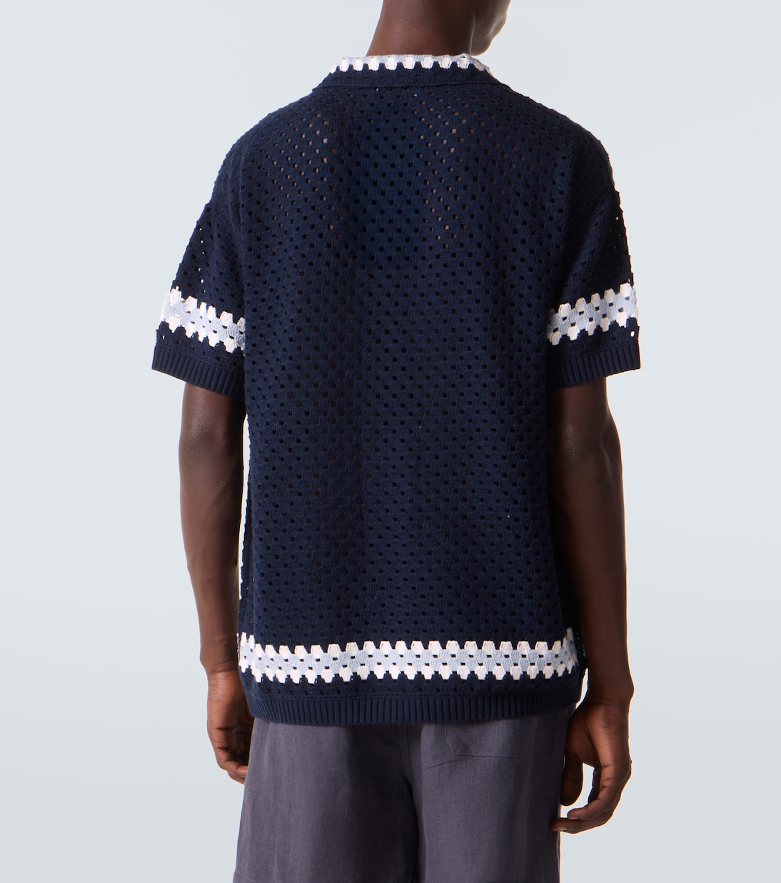 Pinto crochet cotton bowling shirt | Frescobol Carioca