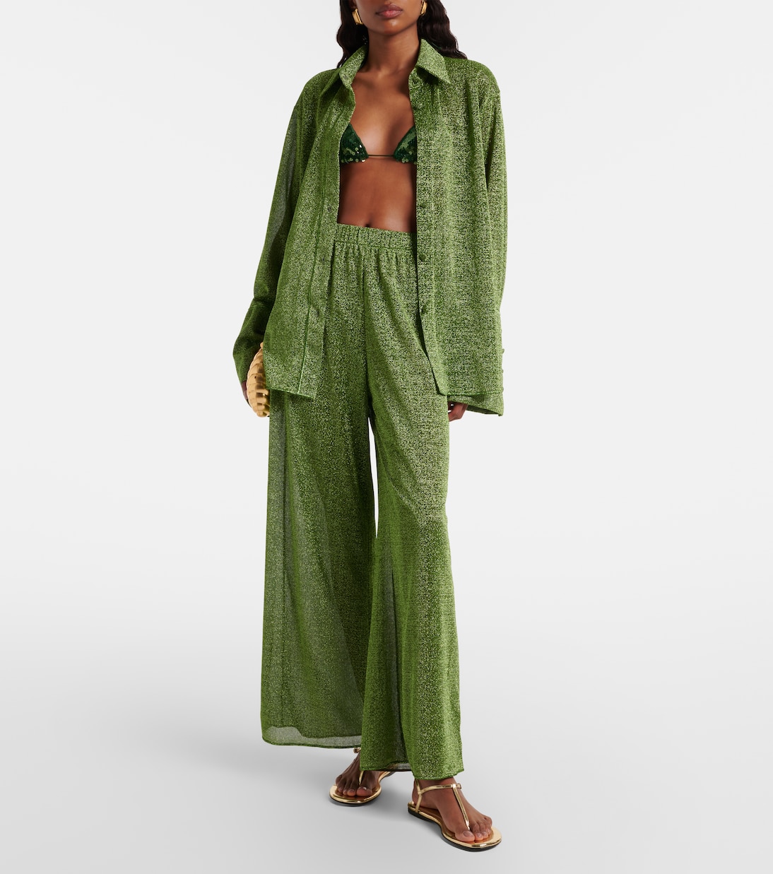 Lumière wide-leg pants | Oséree