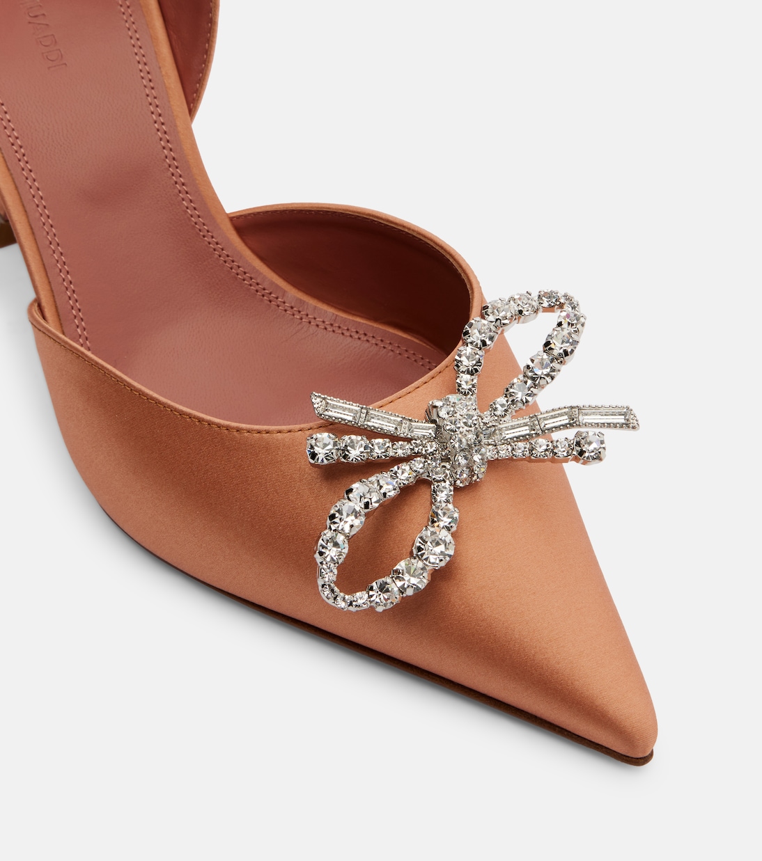 Rosie embellished satin slingback pumps | Amina Muaddi