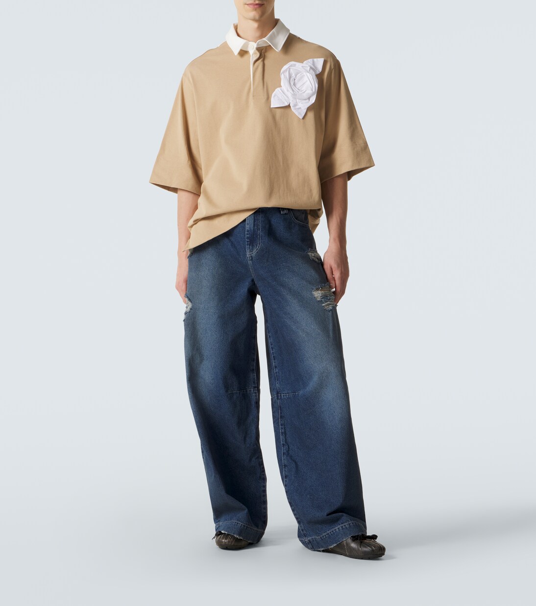 Polohemd aus Baumwoll-Jersey | Simone Rocha