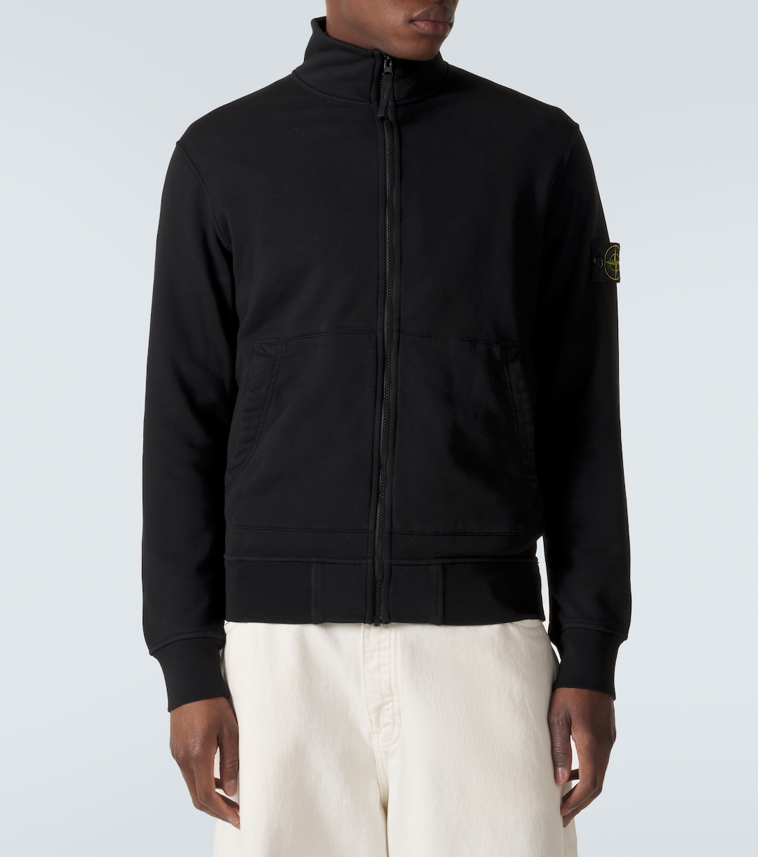 Compass cotton half-zip sweater | Stone Island