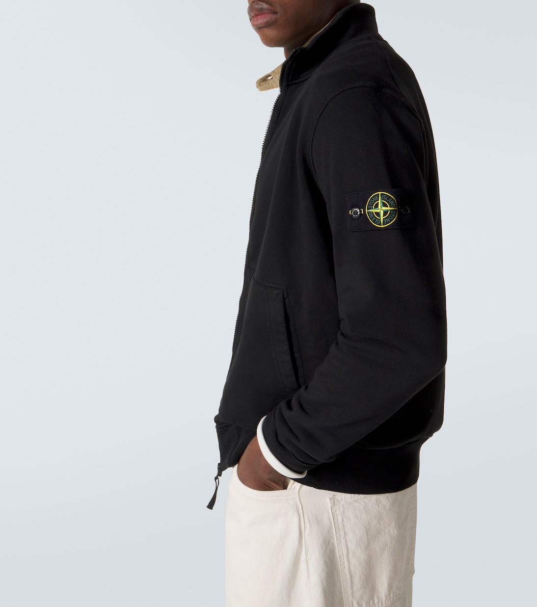 Compass cotton half-zip sweater | Stone Island