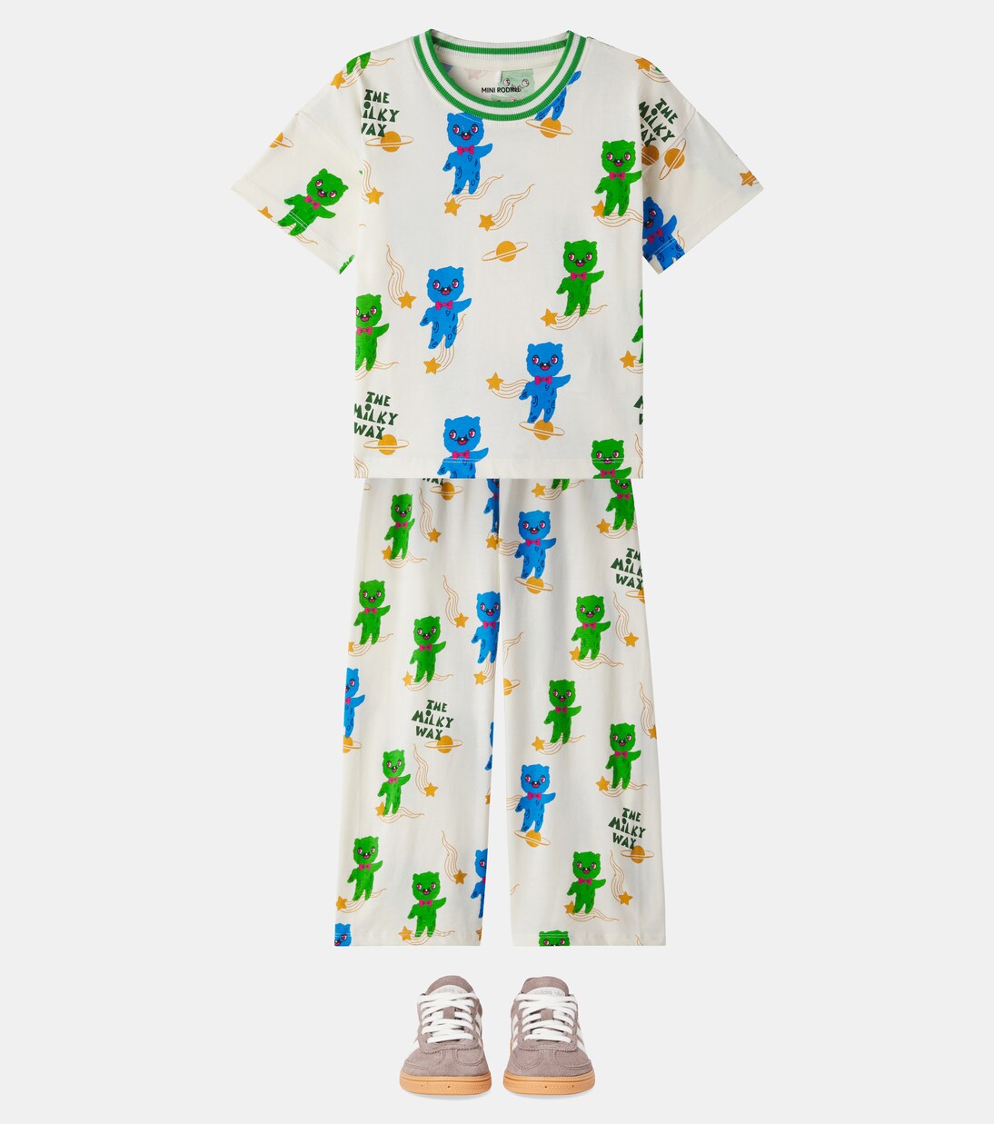 Alien cotton jersey sweatpants | Mini Rodini