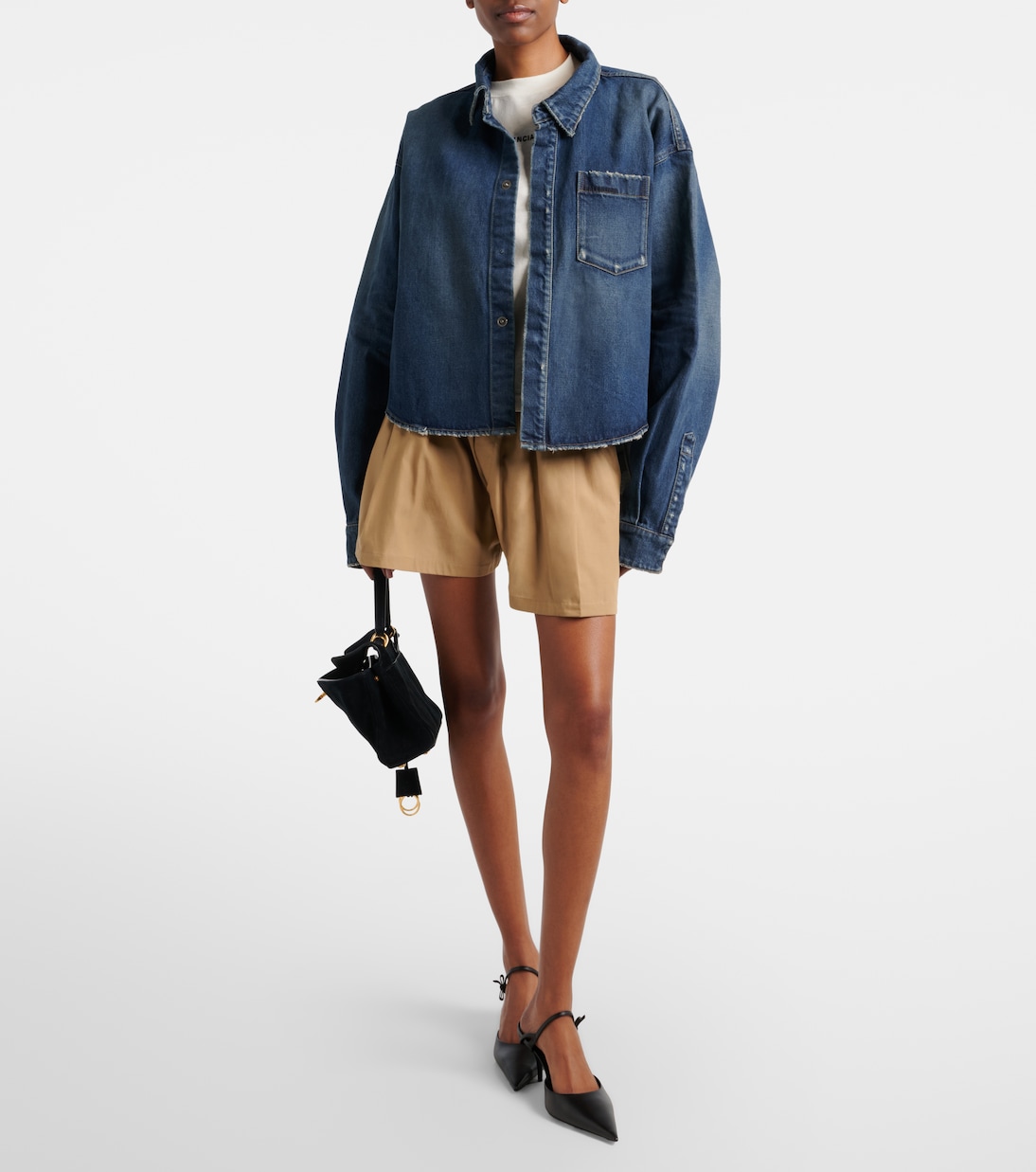 Denim jacket in blue - Balenciaga | Mytheresa
